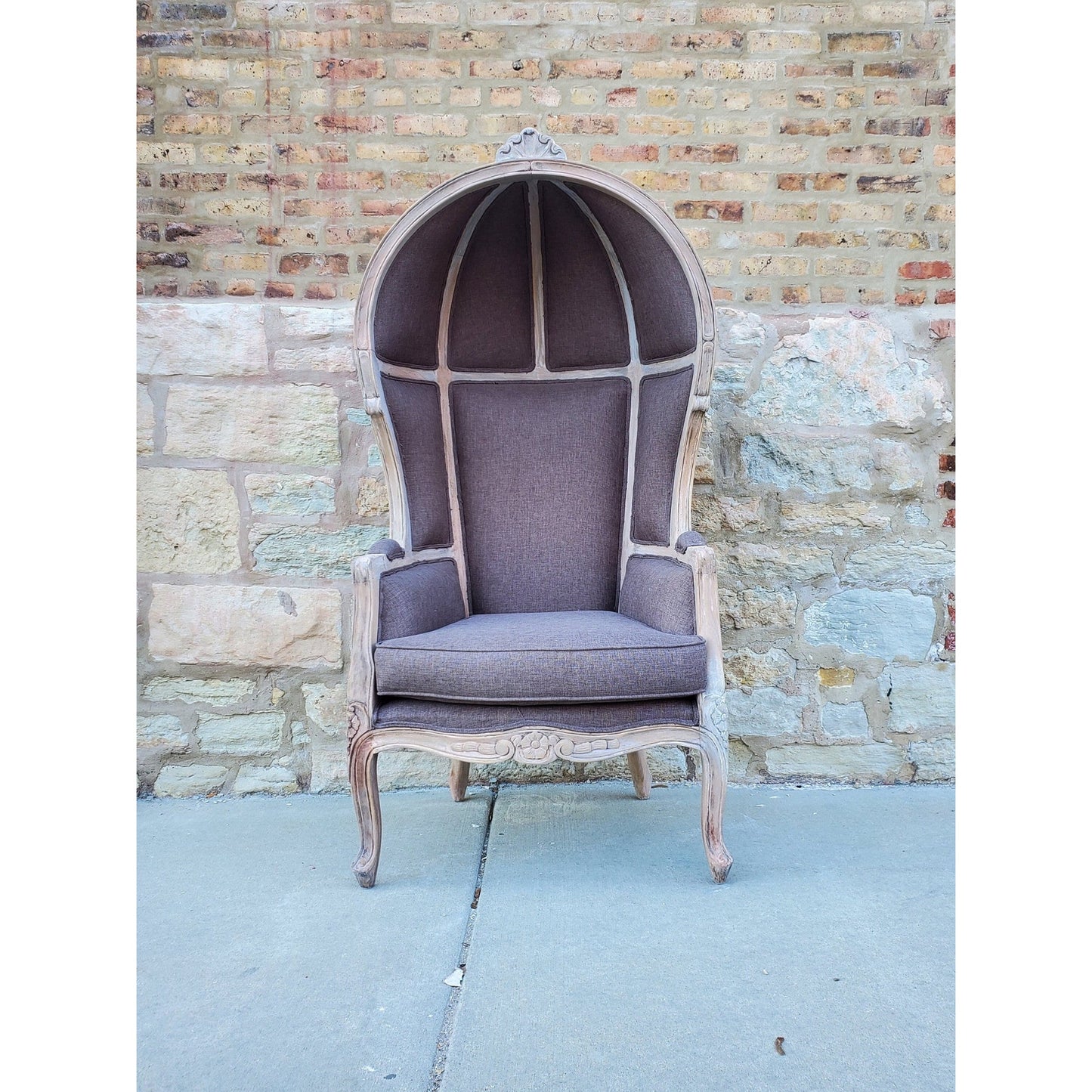 Balloon Chair | Porter Chair | Throne |Louis XV Style Dome Canopy Chair | French Inspired Design