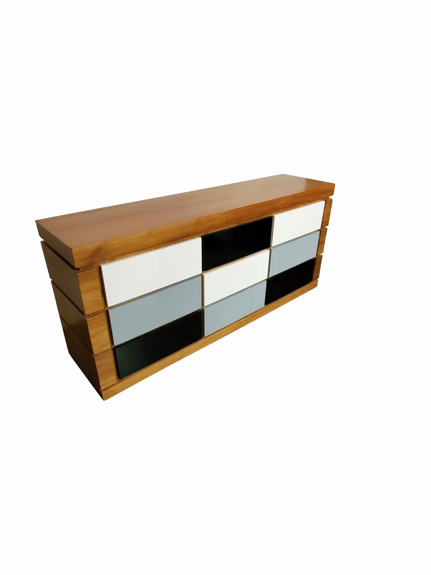 Mid-century Modern Teakwood Buffet Sideboard Unbelievable Price Credenza Entertainment TV Center