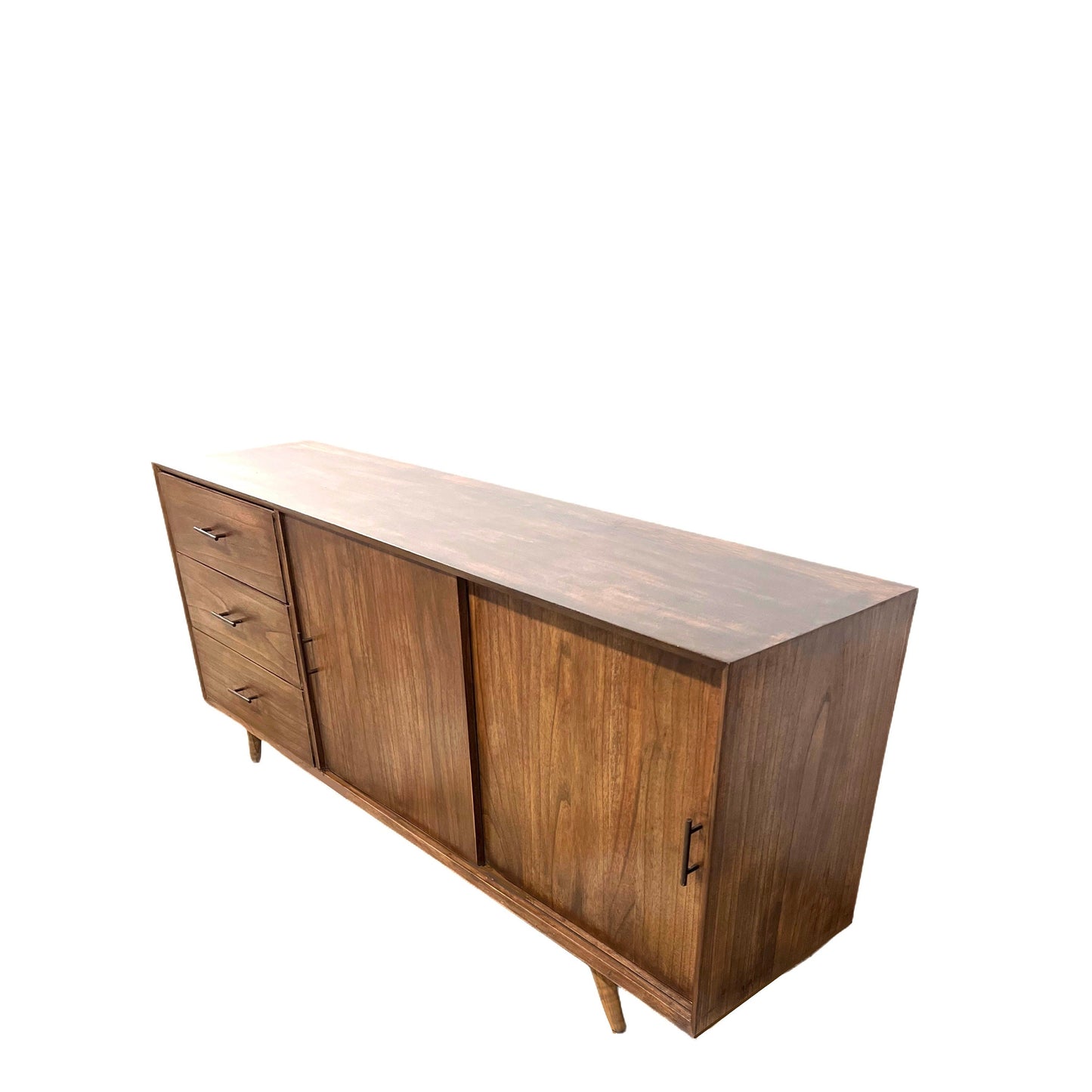 Mid-Century Modern Credenza, Modern Solid Wood sideboard, Buffet Dresser with Doors Mid, Media Console, TV Stand