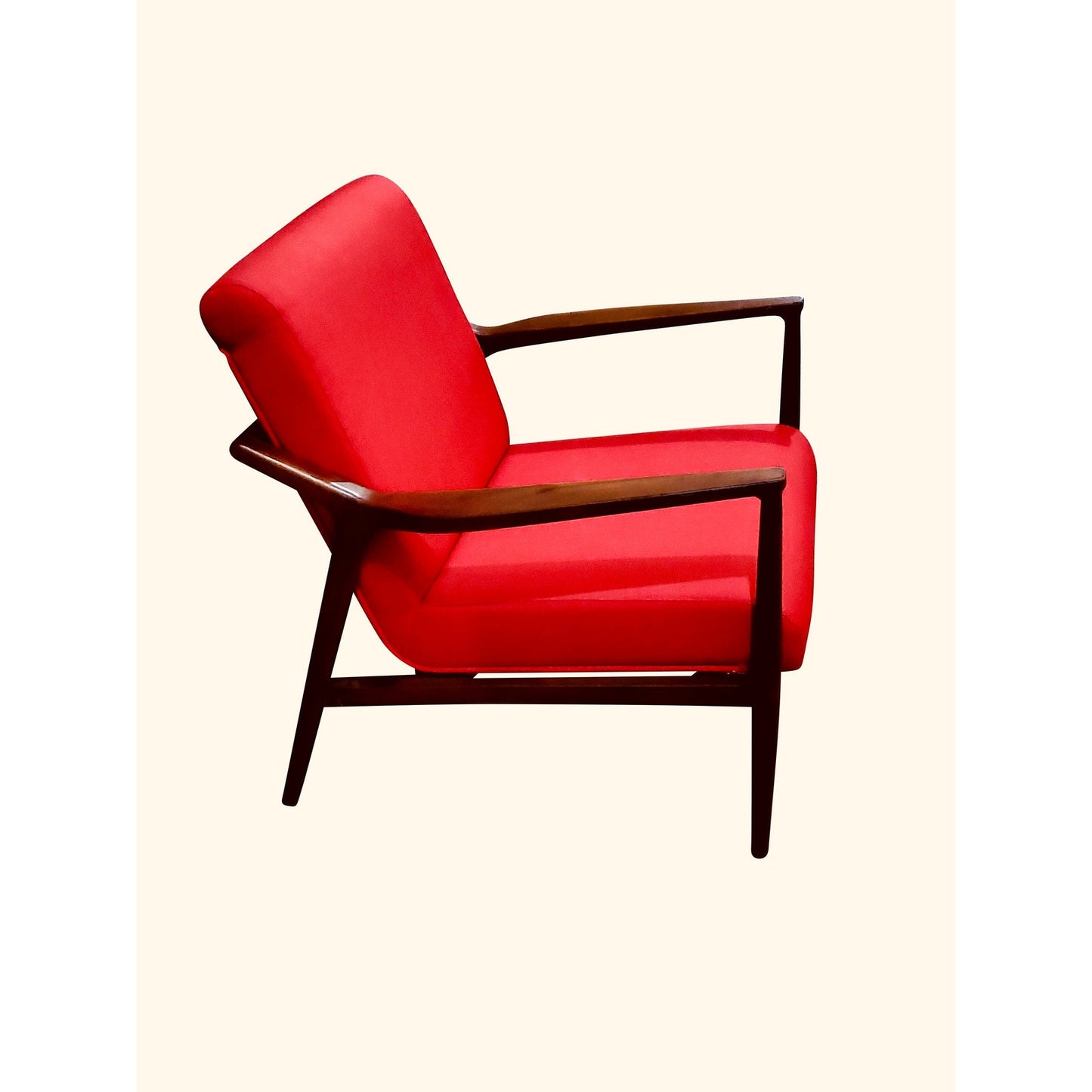 Mid Century Modern Teakwood Armchair or Settee