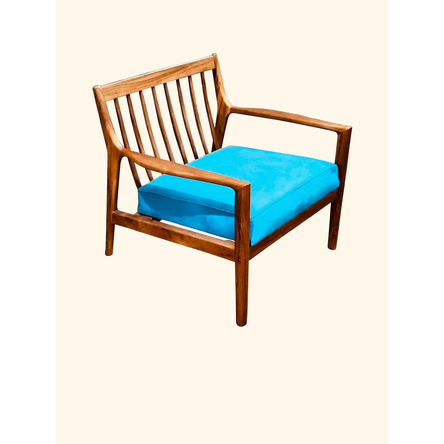 Mid Century Modern Teakwood Arm Chair or Settee