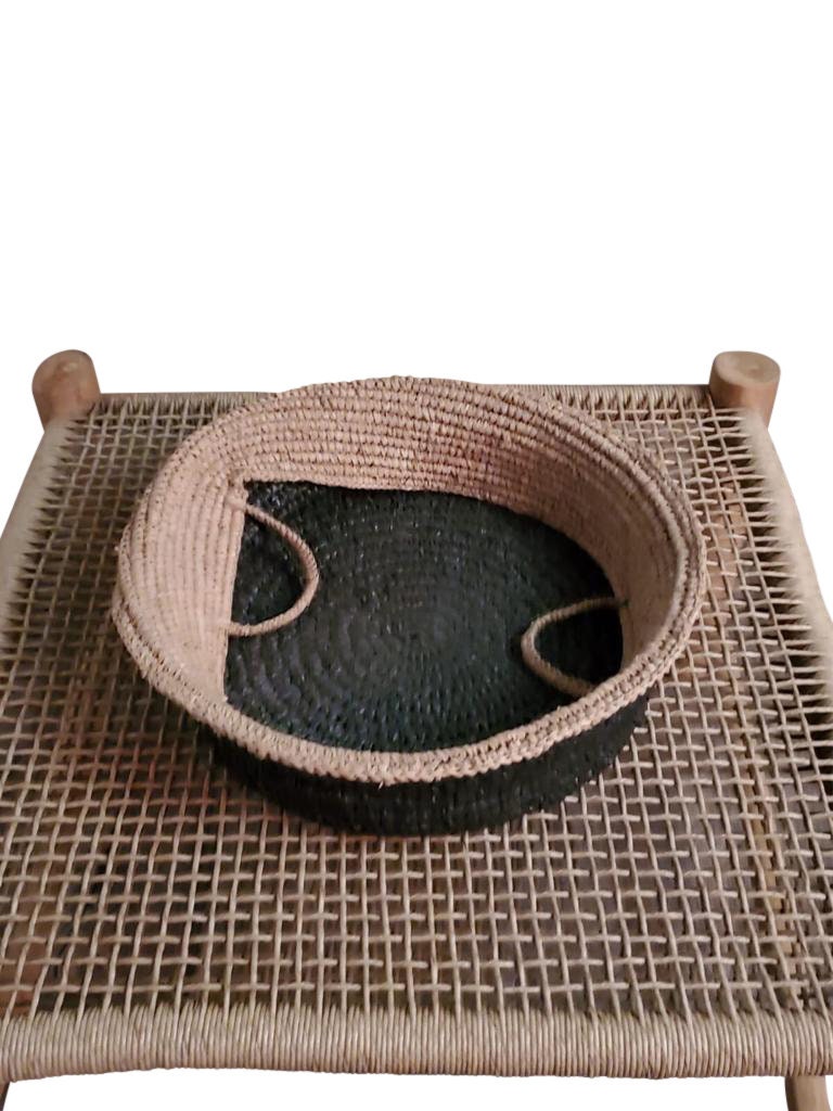 Handmade Woven Rope Bamboo Wood Centre Coffee Table