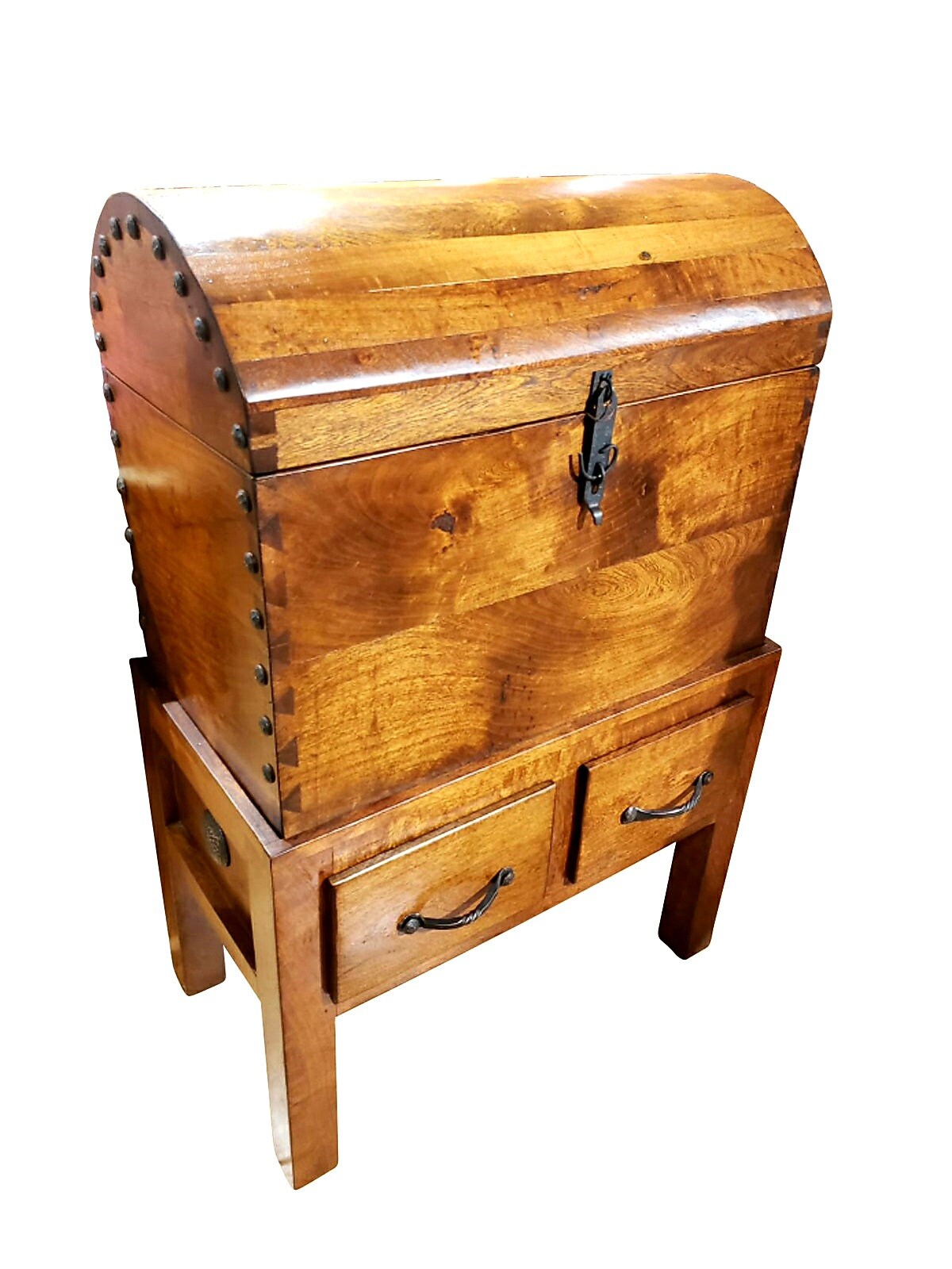 Old West Mesquite Wood Rustic Spanish Style Trunk Table Trunk Style Cabinet